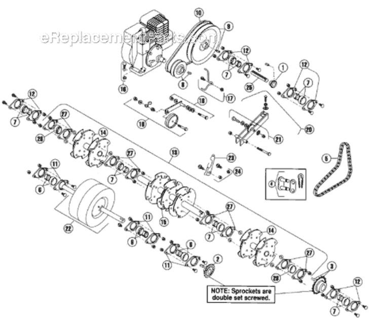 Page C Diagram and Parts List for H530AG 2005-07 Bluebird Aerator