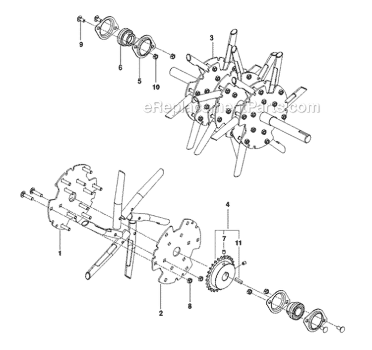 Page F Diagram and Parts List for H530A 968999393 - 2010-04 Bluebird Aerator
