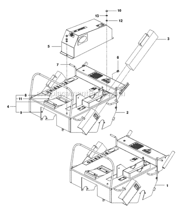 Page A Diagram and Parts List for H530B 968999381 - 2010-04 Bluebird Aerator