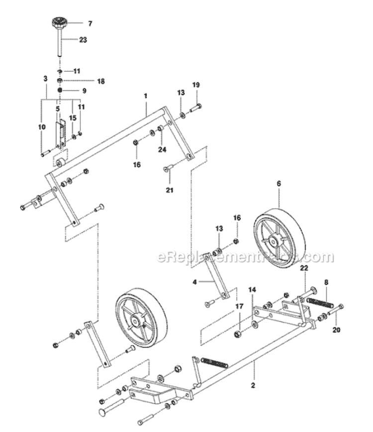 Page G Diagram and Parts List for H530B 968999381 - 2010-04 Bluebird Aerator