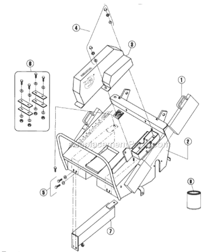 Page A Diagram and Parts List for H742G 2005-07 Bluebird Aerator