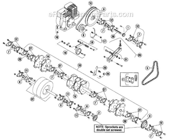 Page C Diagram and Parts List for H742G 2005-07 Bluebird Aerator