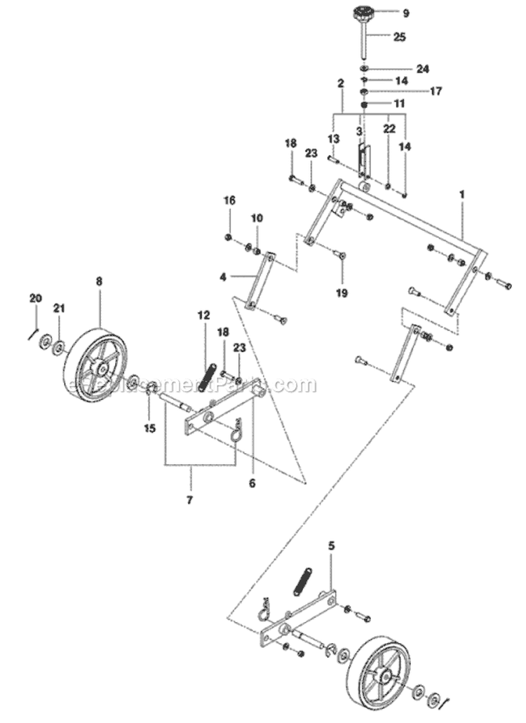 Page F Diagram and Parts List for H742 968999394 - 2010-04 Bluebird Aerator