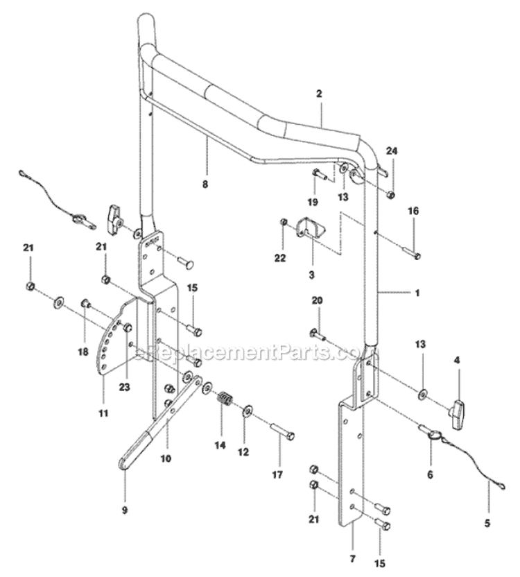 Page D Diagram and Parts List for PR18H5FA 968999419 - 2010-04 Bluebird Dethatcher