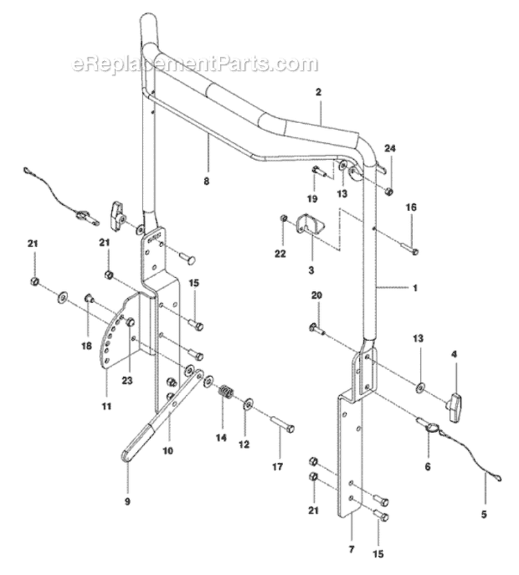 Page D Diagram and Parts List for PR18NEFA 968999421 - 2010-04 Bluebird Dethatcher