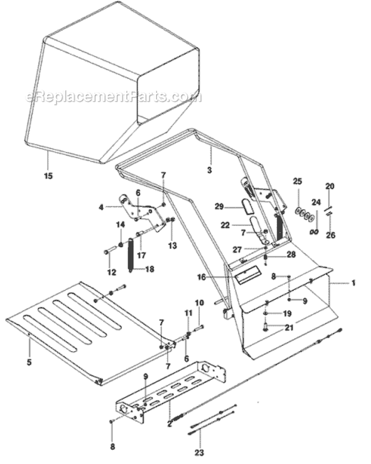 Page A Diagram and Parts List for PR22B5FBA 966067601 - 2010-06 Bluebird Dethatcher