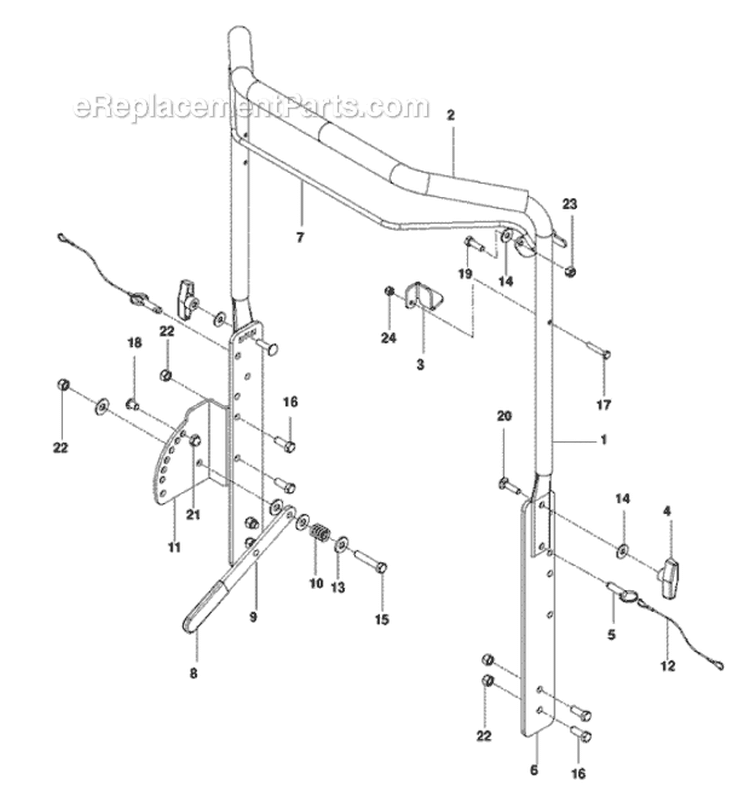 Page D Diagram and Parts List for PR22H5FA 968999427 - 2010-04 Bluebird Dethatcher