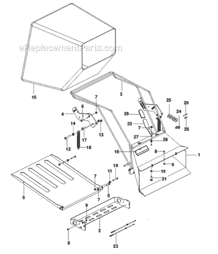 Page A Diagram and Parts List for PR22H5FBA 968999428 - 2010-04 Bluebird Dethatcher