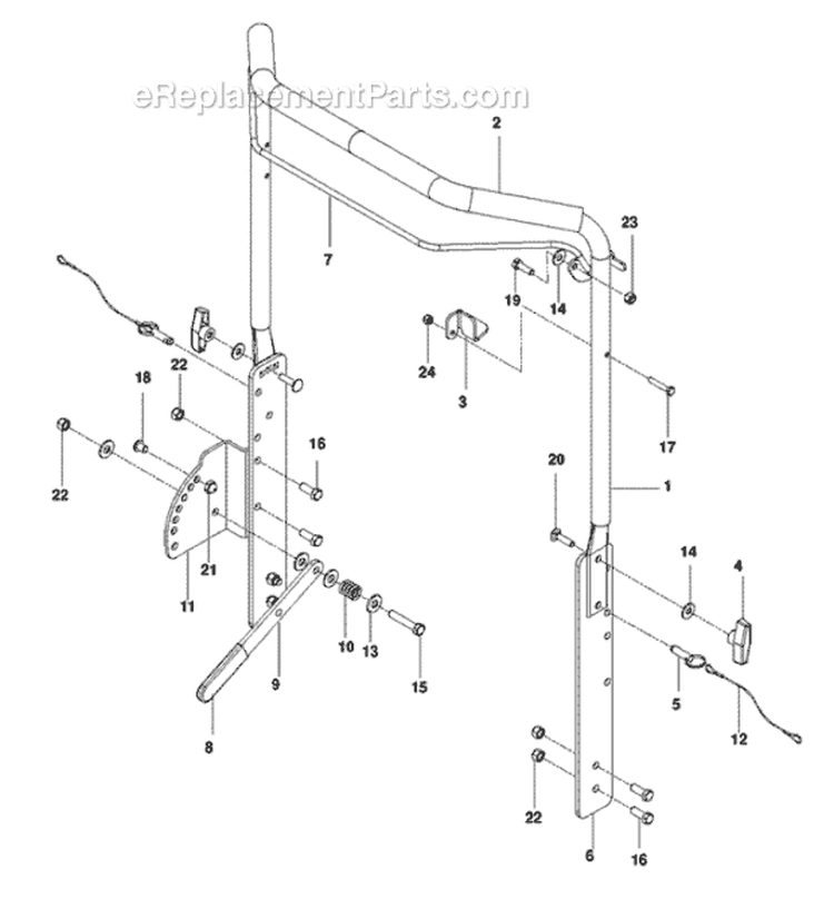 Page D Diagram and Parts List for PR22H5NRA 968999429 - 2010-04 Bluebird Dethatcher