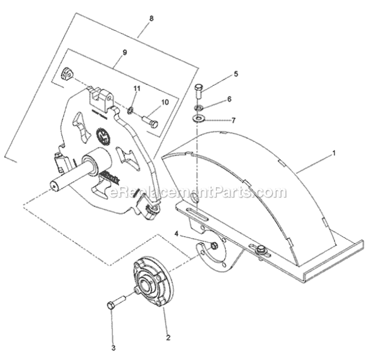 Cover Diagram and Parts List for SG13B 966042601 - 2009-02 Bluebird Aerator