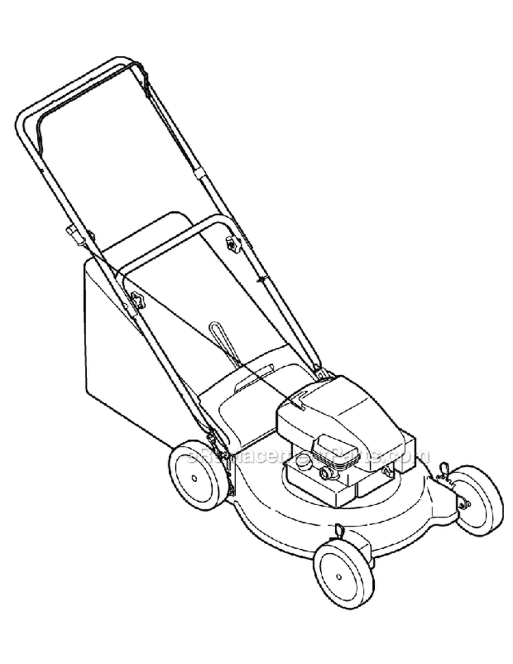 Page C Diagram and Parts List for 11A-414A065 2008 Bolens Lawn Mower