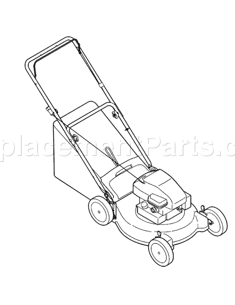 Page C Diagram and Parts List for 11A-414S265 2008 Bolens Lawn Mower