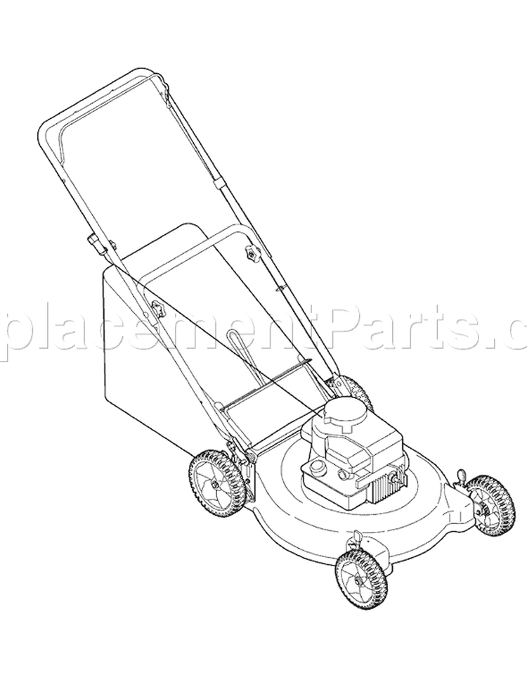 Page B Diagram and Parts List for 11A-418A765 2006 Bolens Lawn Mower