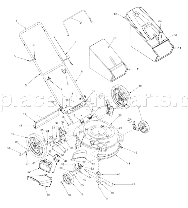 Page A Diagram and Parts List for 11A-546I763 2003 Bolens Lawn Mower