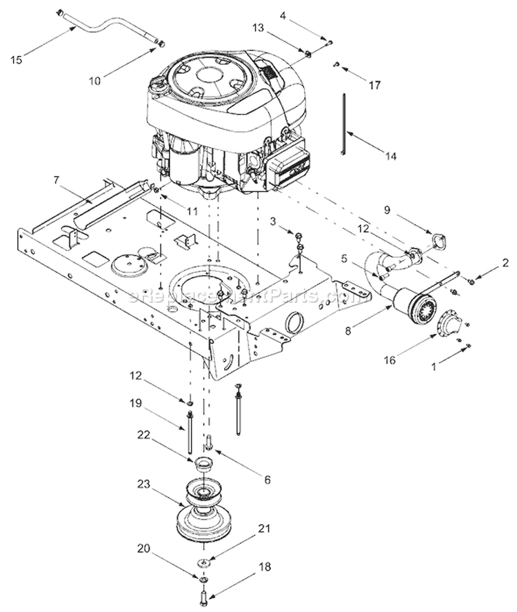 Page D Diagram and Parts List for 13AC650F765 2004 Bolens Lawn Tractor