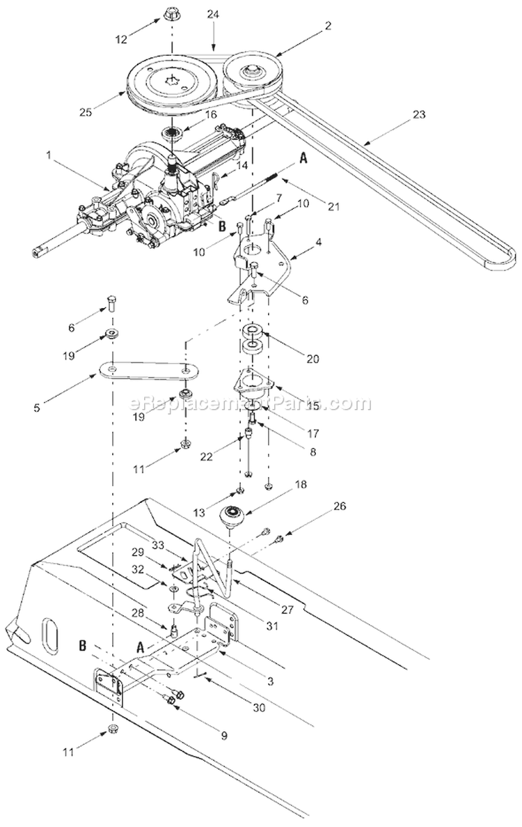 Page C Diagram and Parts List for 13AM662G765 2004 Bolens Lawn Tractor