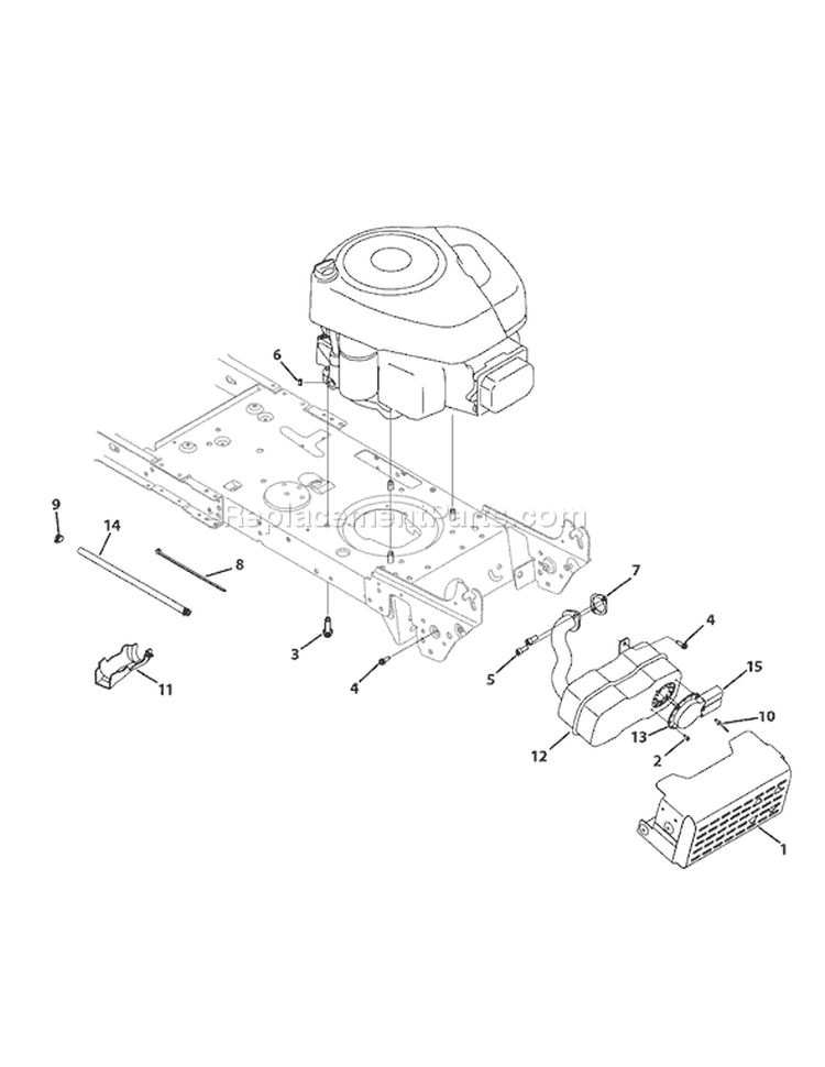 Page A Diagram and Parts List for 13AM761F065 2009 Bolens Lawn Tractor