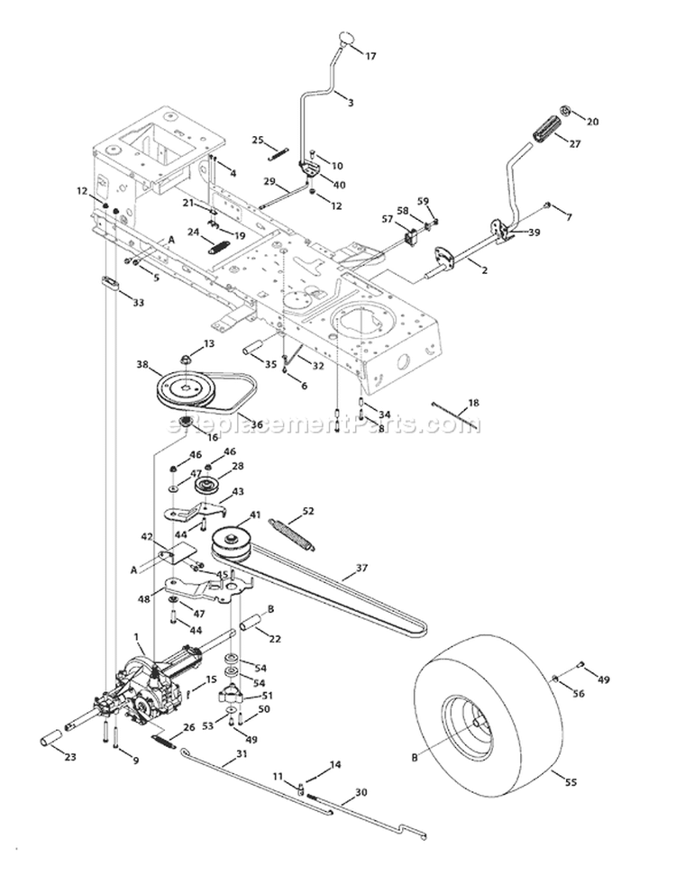 Page I Diagram and Parts List for 13AM761F065 2009 Bolens Lawn Tractor
