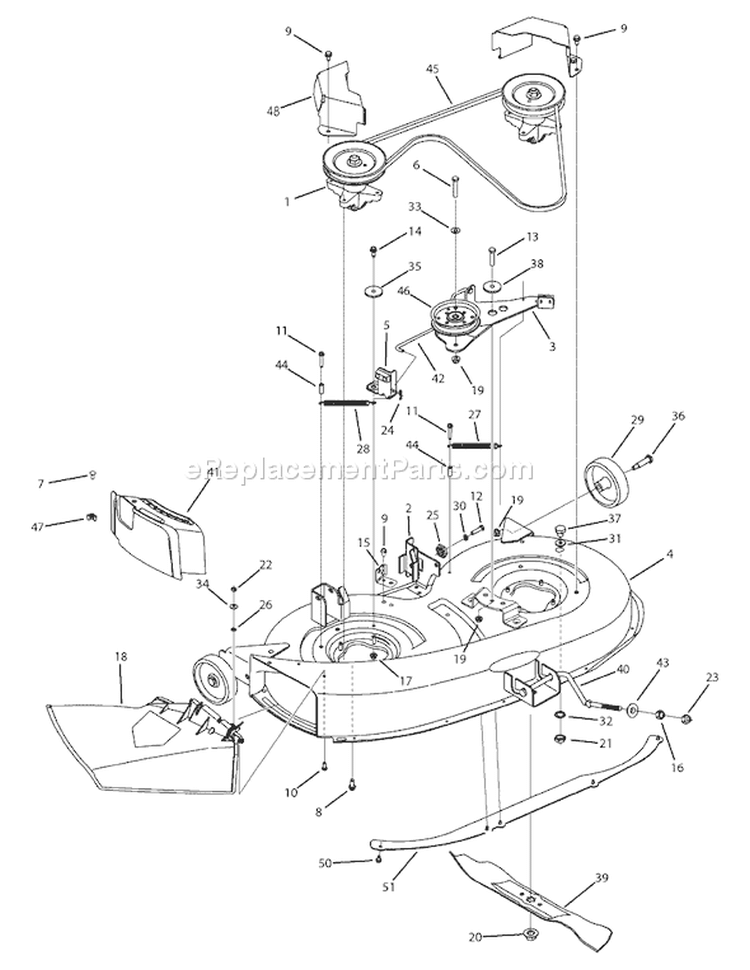 Page B Diagram and Parts List for 13AM762F065 2008 Bolens Lawn Tractor