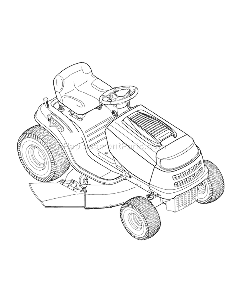 Page G Diagram and Parts List for 13AM762F065 2008 Bolens Lawn Tractor