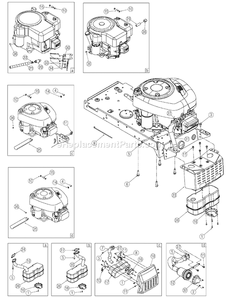 Page C Diagram and Parts List for 13AM762F765 2006 Bolens Lawn Tractor