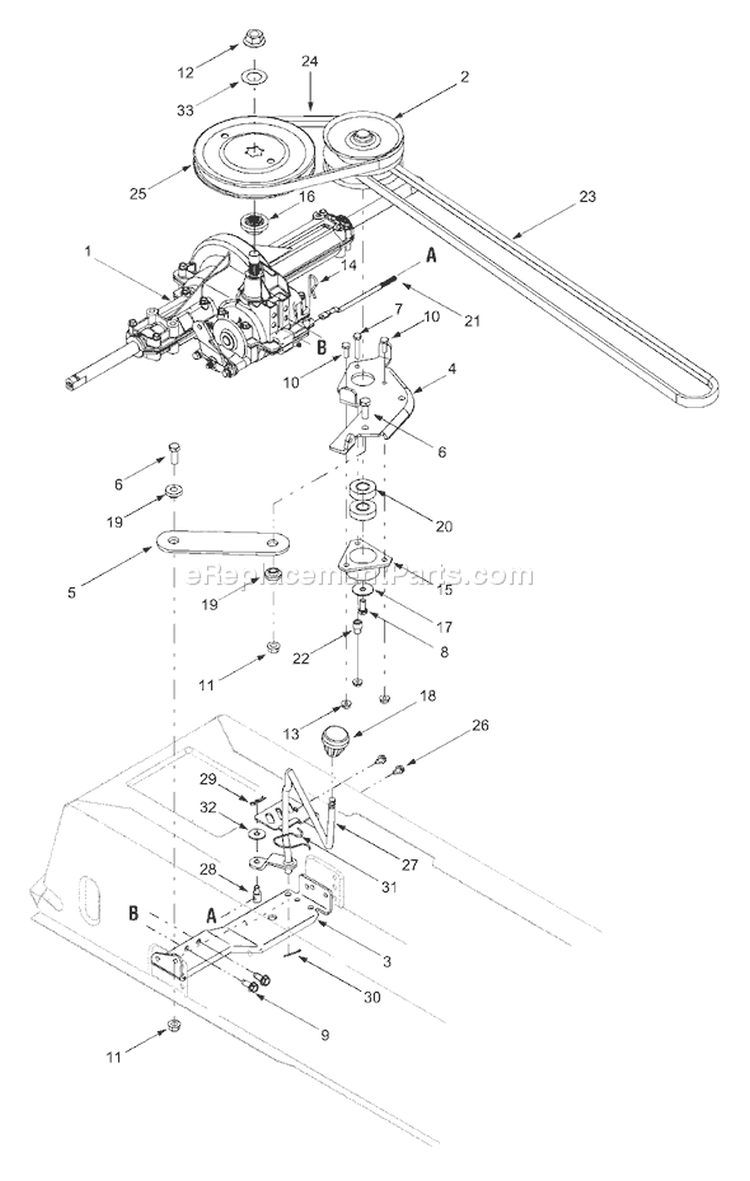 Page D Diagram and Parts List for 13AO683G163 2003 Bolens Lawn Tractor