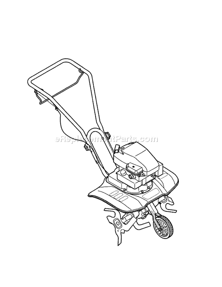 Page C Diagram and Parts List for 21A-250J265 2008 Bolens Tiller