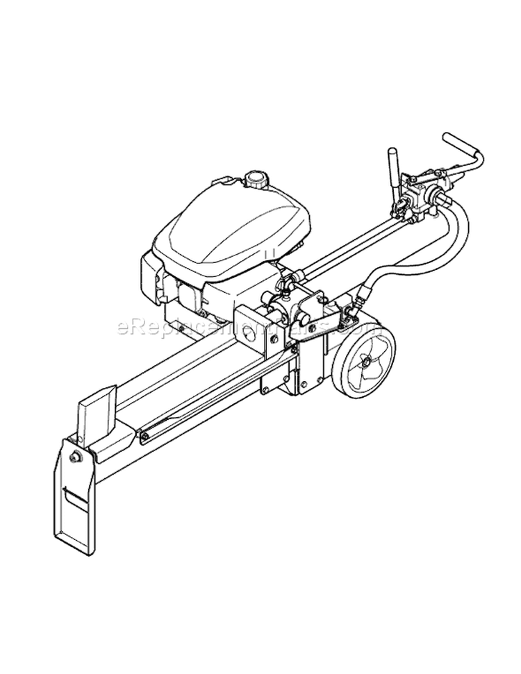 Page C Diagram and Parts List for 24AA5DMK065 2007 Bolens Log Splitter