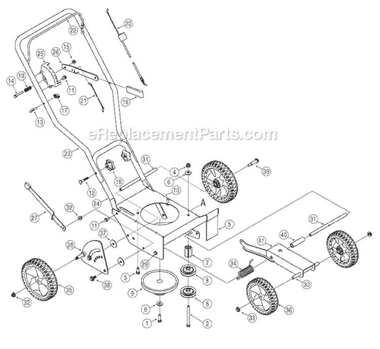 Page C Diagram and Parts List for 25B-550A765 2005 Bolens Edger