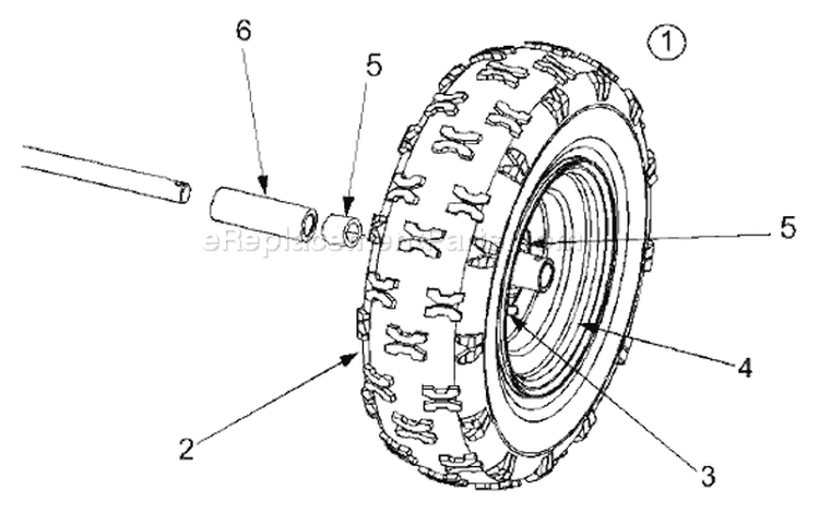 Page F Diagram and Parts List for 31AS611D163 2004 Bolens Snow Blower