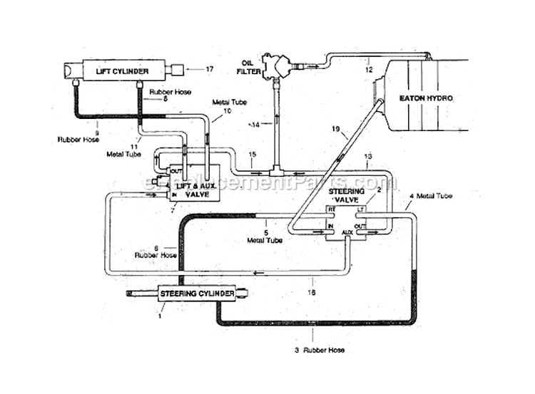 Page J Diagram and Parts List for 5118HS  Bolens Lawn Tractor