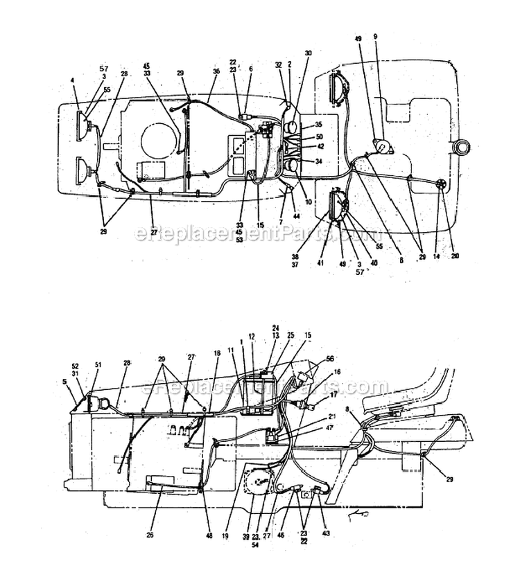 Eaton Model Ii Breakdown Diagram and Parts List for 5118HS  Bolens Lawn Tractor