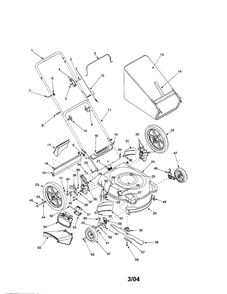Part Location Diagram of 747-1161A MTD Blade Control