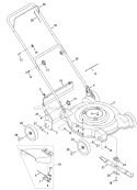 Part Location Diagram of 687-02144-0637 MTD Handle Bracket Assembly - Left Hand