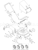 Part Location Diagram of 987-02071A Husky ARM ASM-PIVOT RH