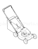 Page C Diagram and Parts List for 11A-414S265 2009 Bolens Lawn Mower