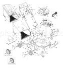 Part Location Diagram of 811-00748 MTD Control Box-thrott