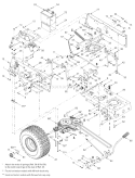 Page E Diagram and Parts List for 13AM662G765 2004 Bolens Lawn Tractor