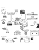 Page E Diagram and Parts List for 13AM761F265 2009 Bolens Lawn Tractor