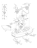Page F Diagram and Parts List for 13AM761F265 2009 Bolens Lawn Tractor