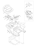 Page H Diagram and Parts List for 13AM762F065 2008 Bolens Lawn Tractor