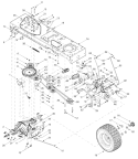 Page C Diagram and Parts List for 14AG808H163 2003 Bolens Lawn Tractor