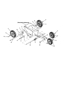 Wheel Assembly Diagram and Parts List for 550  Bolens Edger