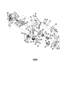 Cylinder/Crank Case/Flywheel Diagram and Parts List for 21BK410G163  Bolens Cultivator