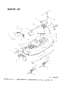 Deck/blade Diagram and Parts List for 13AM683H163  Bolens Lawn Tractor