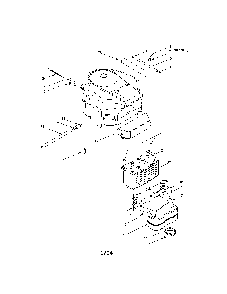 Muffler/casing/muffler heat shield Diagram and Parts List for Q808H  Bolens Lawn Tractor