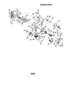 Part Location Diagram of 791-180026 MTD Crank Case Service Assembly