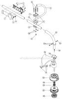 Part Location Diagram of 753-04301 MTD Drive Shaft Housing Assembly (includes 14)