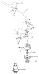 Page A Diagram and Parts List for BL50 41AC105G163 Bolens Trimmer