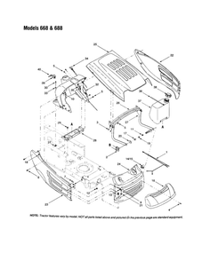 Part Location Diagram of 683-0195 MTD Bracket Assembly